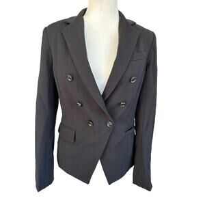 Bailey/44 Blazer Jacket Size 0‎ Black Double Breasted Long Sleeve Cropped NWOT